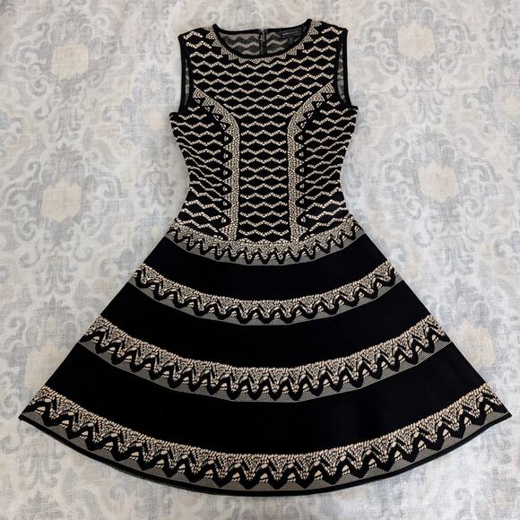 BCBGMaxAzria Wilma Dress in Black Combo Size XXS - Picture 7 of 13